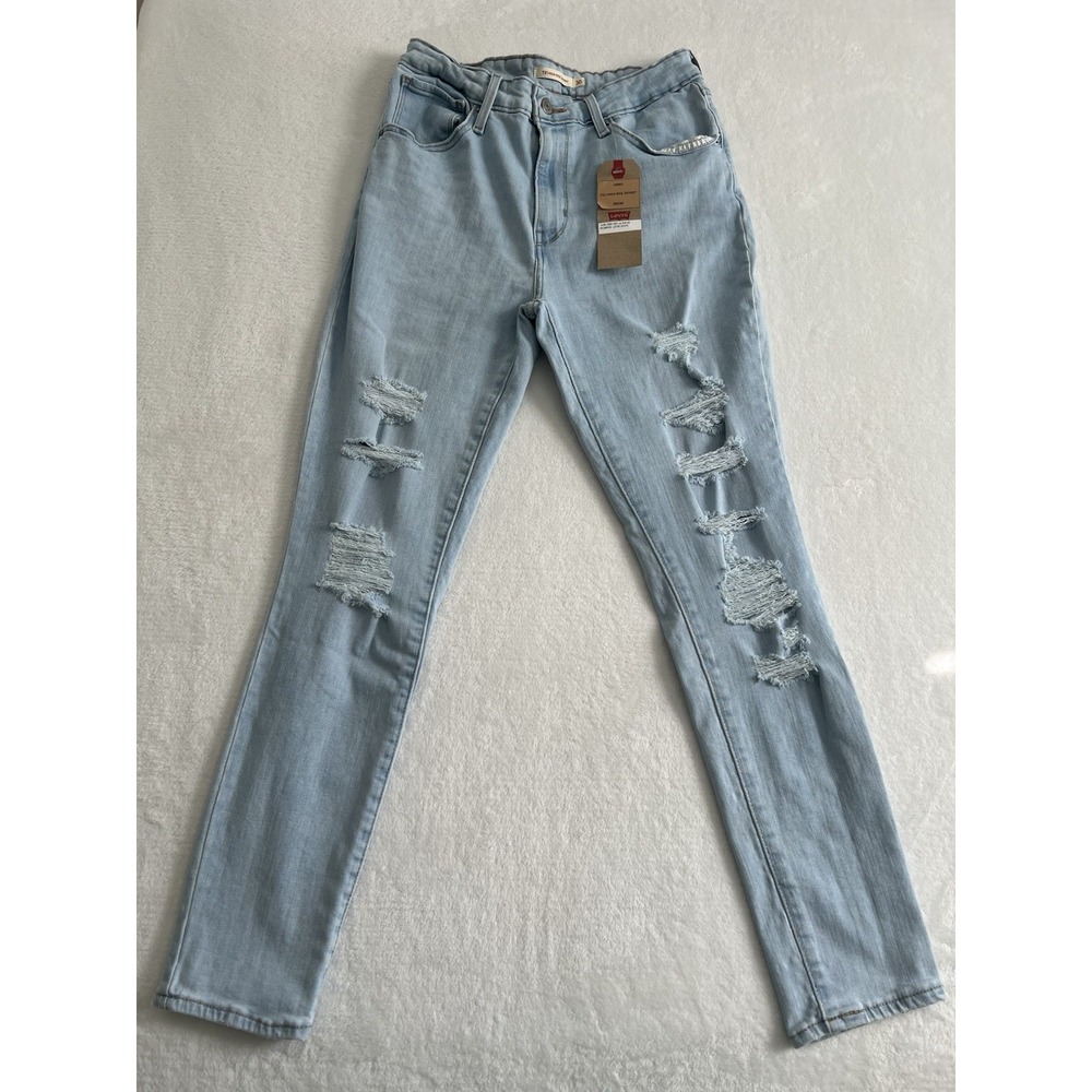 Levi's Womens 721 High Rise Lightweight Denim Skinny‎ Jeans Medium Wash Sz 30x30